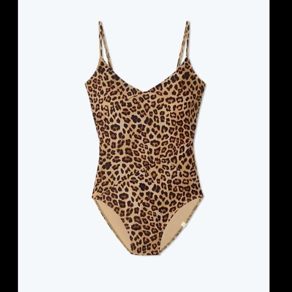 Summersalt Long Torso Marina Leopard One Piece NWT - Picture 2 of 10